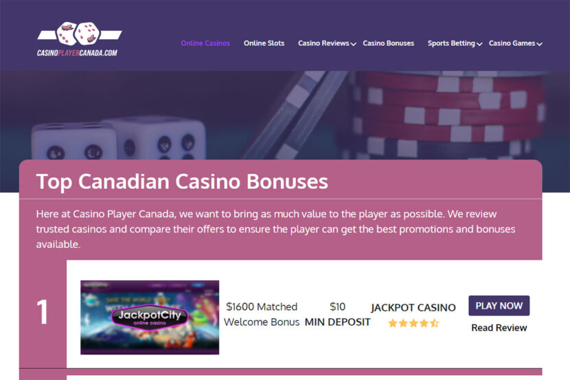 Top things to know for the amazing Jackpot City matched bonus